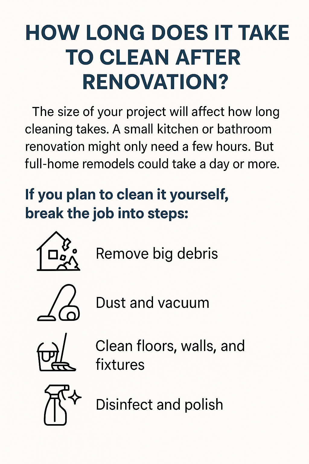 How Long Does It Take to Clean After Renovation